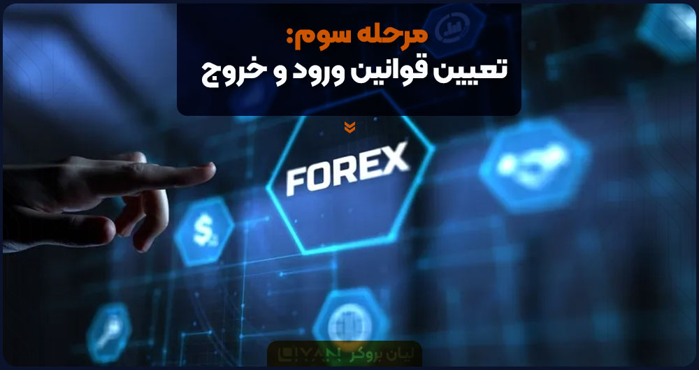 مرحله سوم: تعیین قوانین ورود و خروج